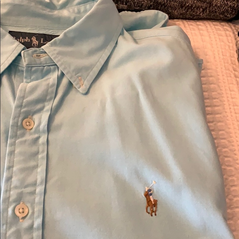 Men’s short sleeve polo dress shirt